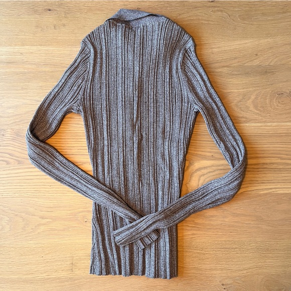 SIR the label Impasto Ribbed Polo Top Size 1 - Picture 3 of 5